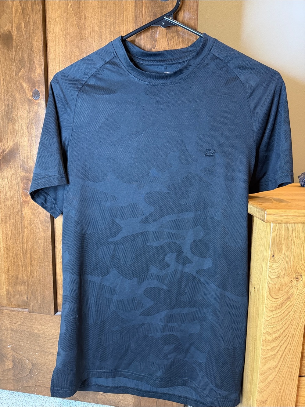Men's Zyia Black Camouflage Performance Tee
